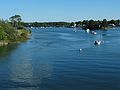 Sept 30, 2003 - Portsmouth, New Hampshire.<br />View south from bridge to Pierce Island.