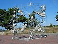 Oct 10, 2003 - Newburyport, Massachusetts.<br />William Brayton's sculpture at Somerby's Landing.