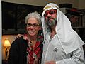 Nov 1, 2003 - Marrimac, Massachusetts.<br />At Cindia and Lance's for a pot luck supper party the day after Halloween.<br />Leslie and Greg.