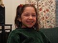 Dec 21, 2003 - Merrimac, Massachusetts.<br />Christmas tree decorating party.<br />Elizabeth (Ana's granddaughter).
