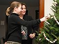 Dec 21, 2003 - Merrimac, Massachusetts.<br />Christmas tree decorating party.<br />Frankie's wife and her daughter Megan.