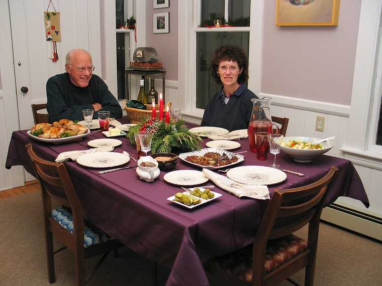 Dec 24, 2003 - Merrimac, Massachusetts.<br />John and Bonnie visiting on Christmas Eve.<br />John and Bonnie.