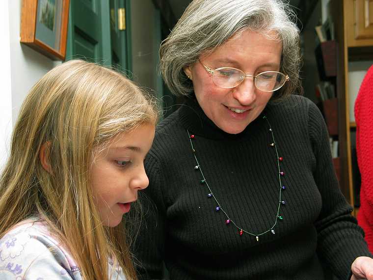 Dec 25, 2003 - At Tom and Kim's in South Hampton, New Hampshire.<br />Marissa and Joyce.
