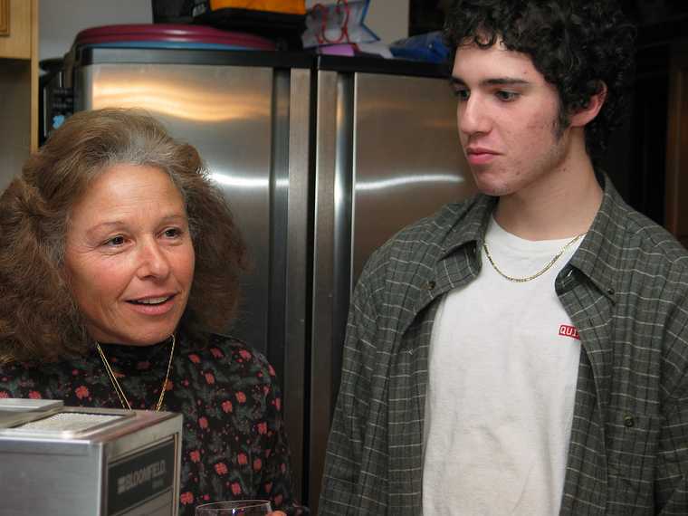 Dec 25, 2003 - At Tom and Kim's in South Hampton, New Hampshire.<br />Kim and TJ.