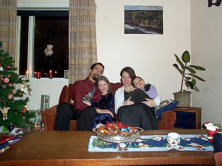 Dec 25, 2003 - Vogar, Iceland.<br />Eric, Dagbjrt, Inga, and Gujn.
