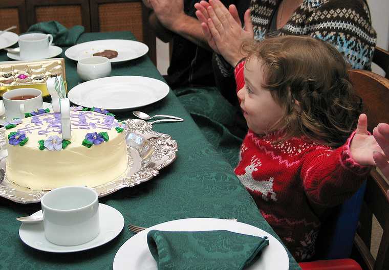 Dec 27, 2003 - Merrimac, Massachusetts.<br />Melody's 30th and Miranda's 2nd birthday celebration.<br />Miranda proud of her candle blowing prowess.