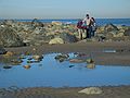 Dec 29, 2003 - Sandy Point State Park, Plum Island, Massachusetts.<br />Joyce, Sati, and Melody.