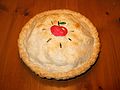 Jan 18, 2004 - Sunday River, Maine.<br />At the Cunninghams' ski lodge.<br />Joyce's apple pie.