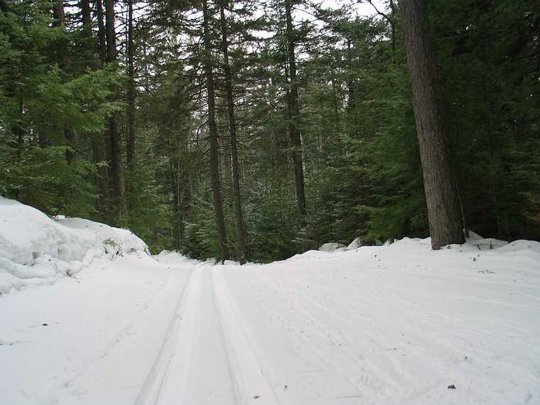 Jan 18, 2004 - Sunday River, Maine.<br />At the Cunninghams' ski lodge.<br />On one of the many Sunday River Inn XC ski trails.