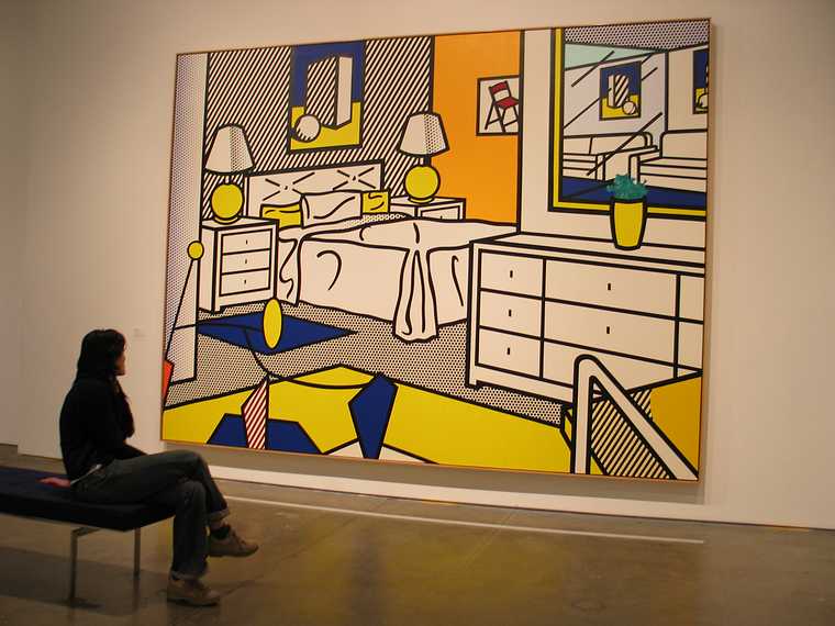 Feb 7, 2004 - MoMA QNS, Queens, New York City, New York.<br />Roy Lichtenstein.