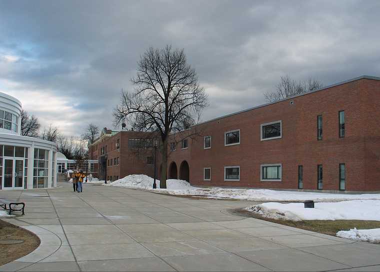 Feb 22, 2004 - Keene, New Hampshire.<br />Keene State College campus.<br />Marie and Joyce.