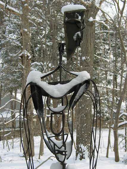March 18, 2004 - Merrimac, Massachusetts.<br />"Introspection", steel, by Joyce.