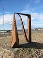 March 19, 2004 - Reykjavik, Iceland.<br />Steel sculpture. Artist not acknowledged.