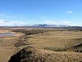 March 20, 2004 - "The Iceland Lighthouse" by Claudio Parmiggiano, SE of Reykjavik, Iceland.<br />Mt. Hengill at 803 meters in the distance?