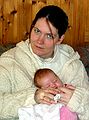 March 20, 2004 - Flir, Iceland.<br />Inga with Olga.