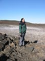 March 22, 2004 - Between Reykjanes and Hafnir on the end of Suurnes, Iceland.<br />Eric at land crusted with salts.