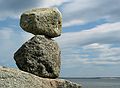 April 7, 2004 - Sandy Point State Reservation, Plum Island, Massachusetts.<br />Anonymous sculptor. The two stones are about 8 inches tall.