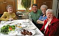 April 11, 2004 - Tewksbury, Massachusetts.<br />Easter dinner at Paul and Norma's.<br />Paul's mother Alice Gomes, Jim Casey and his mother, and Marie Audy.