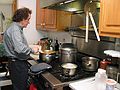 April 11, 2004 - Tewksbury, Massachusetts.<br />Easter dinner at Paul and Norma's.<br />Paul Gomes, the chef.