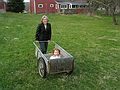 April 11, 2004 - Tewksbury, Massachusetts.<br />Easter dinner at Paul and Norma's.<br />Joyce and Miranda in the back yard.