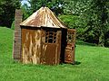 May 22, 2004 - Evergreen House, Baltimore, Maryland.<br />Adam Dougherty, "The Tea House", 2004;<br />cardboard with an epoxy resin coating; 9' x 7' x7'.