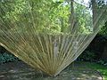 May 22, 2004 - Evergreen House, Baltimore, Maryland.<br />Sylvia Benitez, "Sleeping Beaty", 2004;<br />baling twine, wire, metal, and vine; 16' x 30' x 5'.