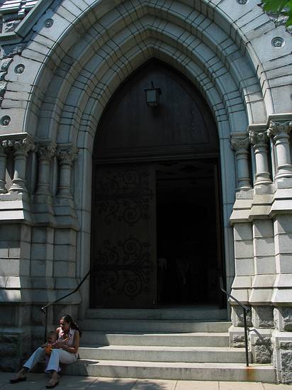 May 23, 2004 - In the vicinity of the Maryland Institute College of Art, Baltimore, Maryland.<br />The door to the church in photo 1.
