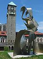 May 23, 2004 - In the vicinity of the Maryland Institute College of Art, Baltimore, Maryland.<br />Lila Katzen, stainless steel, approx. 15' x 9' x 10'.