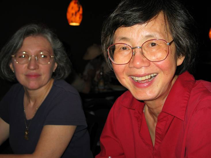 May 24, 2004 - Baltimore, Maryland.<br />Joyce and Yoong at "Loco Hombre" restaurant on Cold Spring Rd.