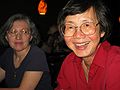 May 24, 2004 - Baltimore, Maryland.<br />Joyce and Yoong Schleif at "Loco Hombre" restaurant on Cold Spring Rd.