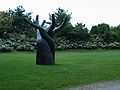 May 25, 2004 - Grounds for Sculpture, Hamilton, New Jersey.<br />Sarah Haviland, "Trio", 2001;<br />cast bronze; 108" x 91" x 76".