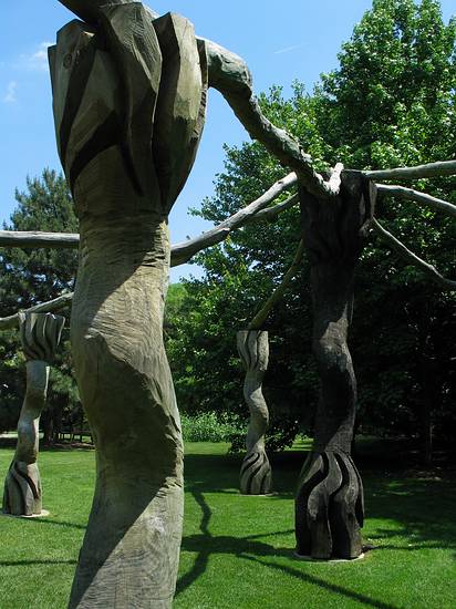 May 25, 2004 - Grounds for Sculpture, Hamilton, New Jersey.<br />Robert Ressler, "Baruch Ashem", 1989.