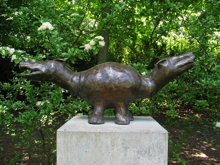 May 25, 2004 - Grounds for Sculpture, Hamilton, New Jersey.<br />Dana Stewart, "Fetch", 1987.