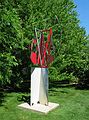 May 25, 2004 - Grounds for Sculpture, Hamilton, New Jersey.<br />David E. Davis, "Sound of 4th of July", 1997.<br />Part wind kinetic (by dangling).