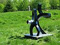 May 27, 2004 - June LaCombe/SCULPTURE at Hawk Ridge, Pownal, Maine.<br />Guy (Chip) Williams, "Figurative Abstraction"; bronze, fabricated bronze plate; $25000.