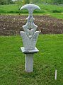 June 2, 2004 - June LaCombe/SCULPTURE at Hawk Ridge, Pownal, Maine.<br />Opening Reception.<br />Constance Rush, untitled; marble, bluestone, granite; $2800.