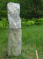 June 2, 2004 - June LaCombe/SCULPTURE at Hawk Ridge, Pownal, Maine.<br />Opening Reception.<br />Don Meserve, "Nymph"; granite; $3500.