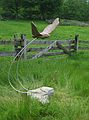 June 2, 2004 - June LaCombe/SCULPTURE at Hawk Ridge, Pownal, Maine.<br />Opening Reception.