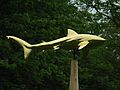 June 2, 2004 - June LaCombe/SCULPTURE at Hawk Ridge, Pownal, Maine.<br />Opening Reception.