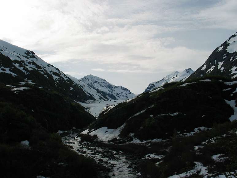 June 12, 2004 - Between Anchorage and Seward, Alaska.<br />View from the train.