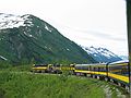 June 12, 2004 - Between Seward and Anchorage, Alaska.<br />View from the train.