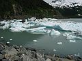 June 13, 2004 - Portage, Alaska.<br />Lake at foot of Portage Glacier.