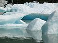 June 13, 2004 - Portage, Alaska.<br />Lake at foot of Portage Glacier.