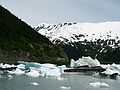 June 13, 2004 - Portage, Alaska.<br />Lake at foot of Portage Glacier.