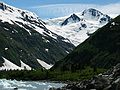 June 13, 2004 - Portage, Alaska.<br />Lake at foot of Portage Glacier.