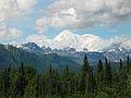 June 14, 2004 - On AK-3 south of Cantwell, Alaska.<br />Mt. McKinley or Mt. Denali (hightest peak in North America).