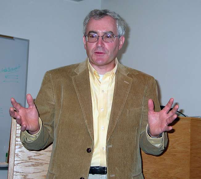 June 17, 2004 - University of Alaska, Fairbanks, Alaska.<br />Dermot Cole on Fairbanks history.