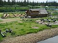 June 17, 2004 - Fairbanks, Alaska.<br />River boat trip on the Chena and Tanana Rivers.<br />Dog mushing demo at Susan Butcher's place along the Chena River. The log house is for the dogs.