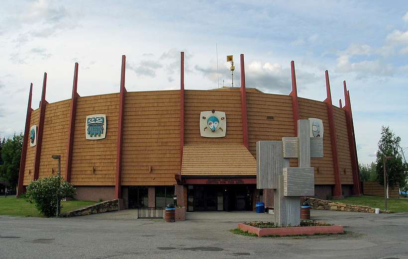 June 17, 2004 - Fairbanks, Alaska.<br />Pioneer Park.<br />Art Center.