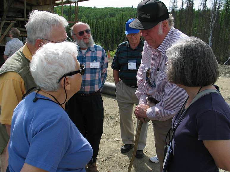 May 18, 2004 - Outside of Fairbanks, Alaska.<br />May family placer gold mining operation.<br />Phil and Helen Bremmer, Eric Edelstein, Arn Lau, Mr. May, and Joyce.